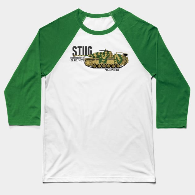 StuG Ausf. G. Baseball T-Shirt by Panzerpicture